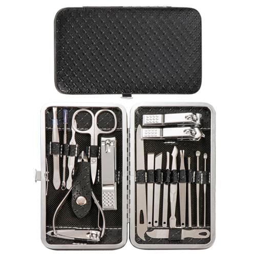 19pcs Stainless Steel Manicure Set