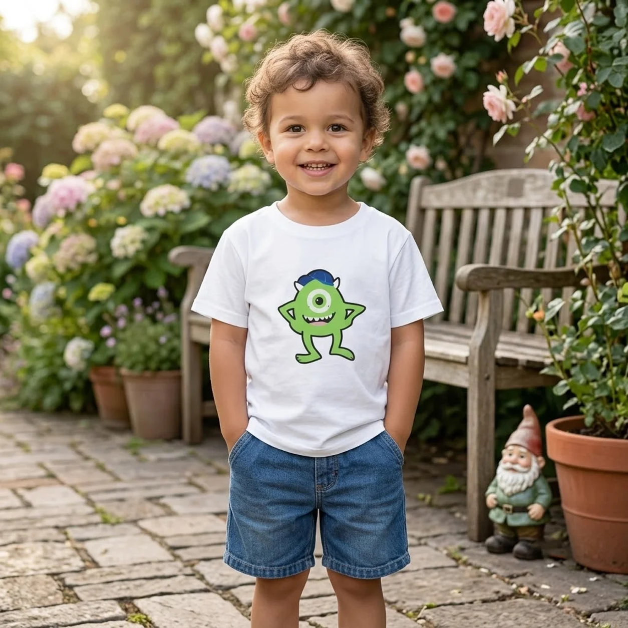 100% Cotton Kids' Cartoon T-Shirt Soft Casual Short Sleeve Tee - Image 1