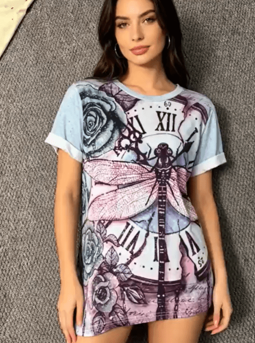 3D Printed Graphic T-Shirt for Men & Women Casual Streetwear Tee
