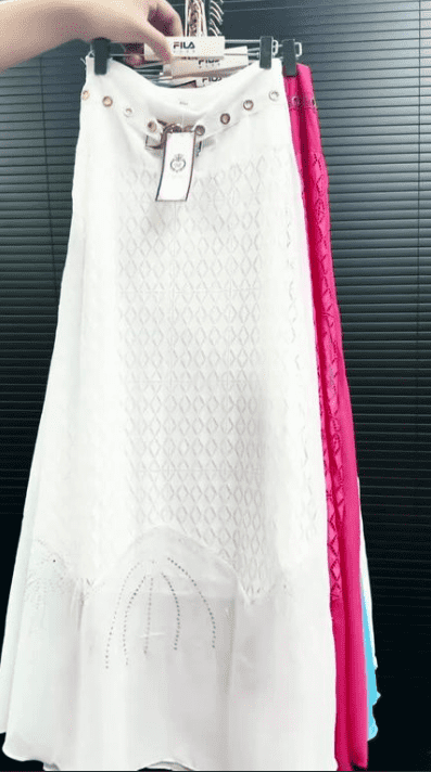Heavy Industry Hot Diamond Half-Length Skirt Women's Elegant Mesh Midi Skirt