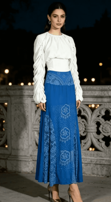 Heavy Industry Hot Diamond Half-Length Skirt Women's Elegant Mesh Midi Skirt - Image 6