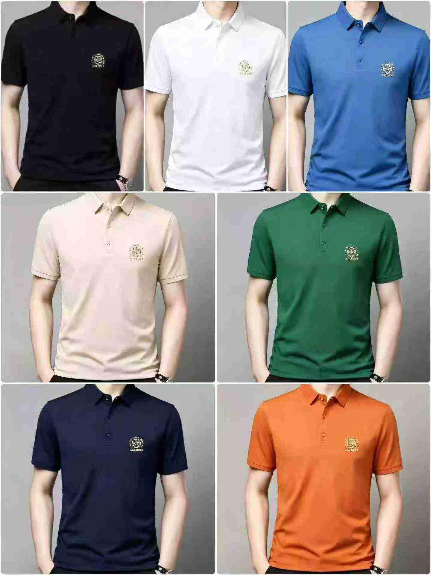 Men's Classic Polo Shirt Casual Short Sleeve Cotton Blend Tee