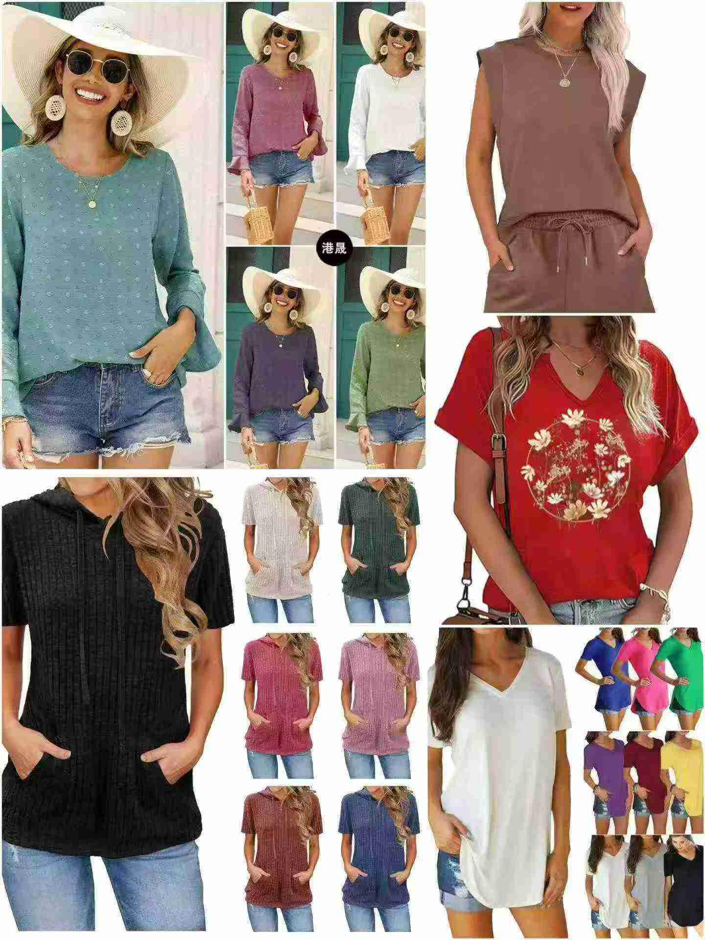 Women's Casual Fashion Top Loose Fit Everyday Blouse