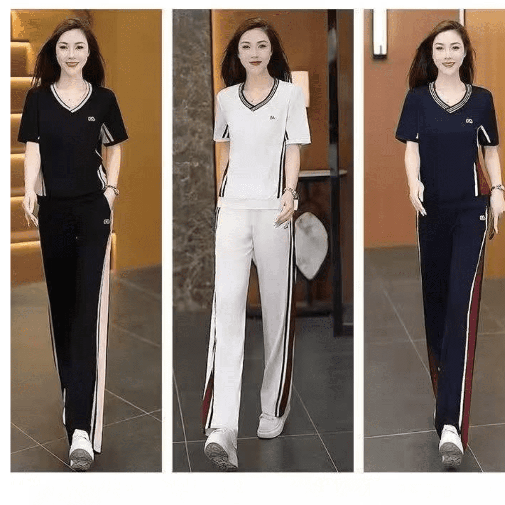 Women’s Summer Two-Piece Wide Leg Pants Set