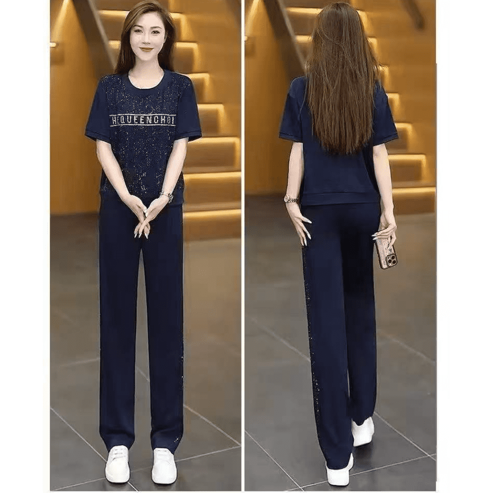 Women’s Summer Two-Piece Wide Leg Pants Set - Image 5