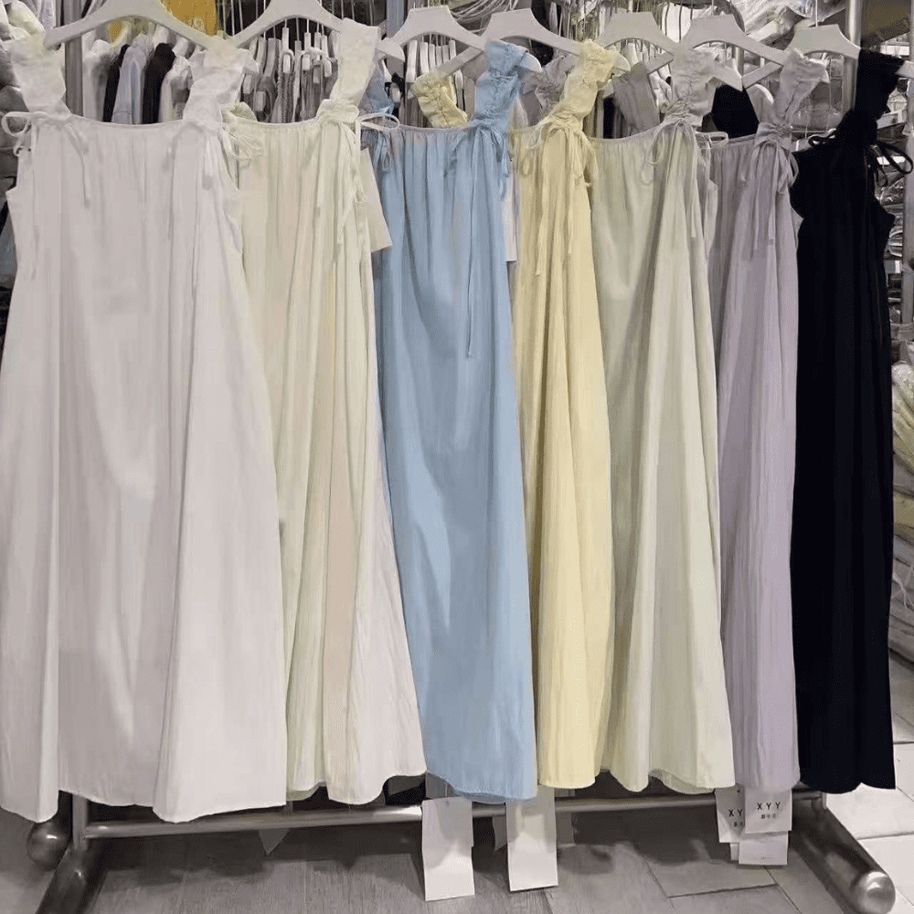Women’s Sleeveless Lace Trim Maxi Dress - Image 7