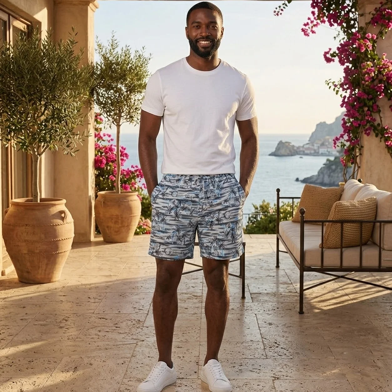 Men's Hawaii Shorts – Lightweight Summer Casual Shorts for Comfort & Style - Image 1