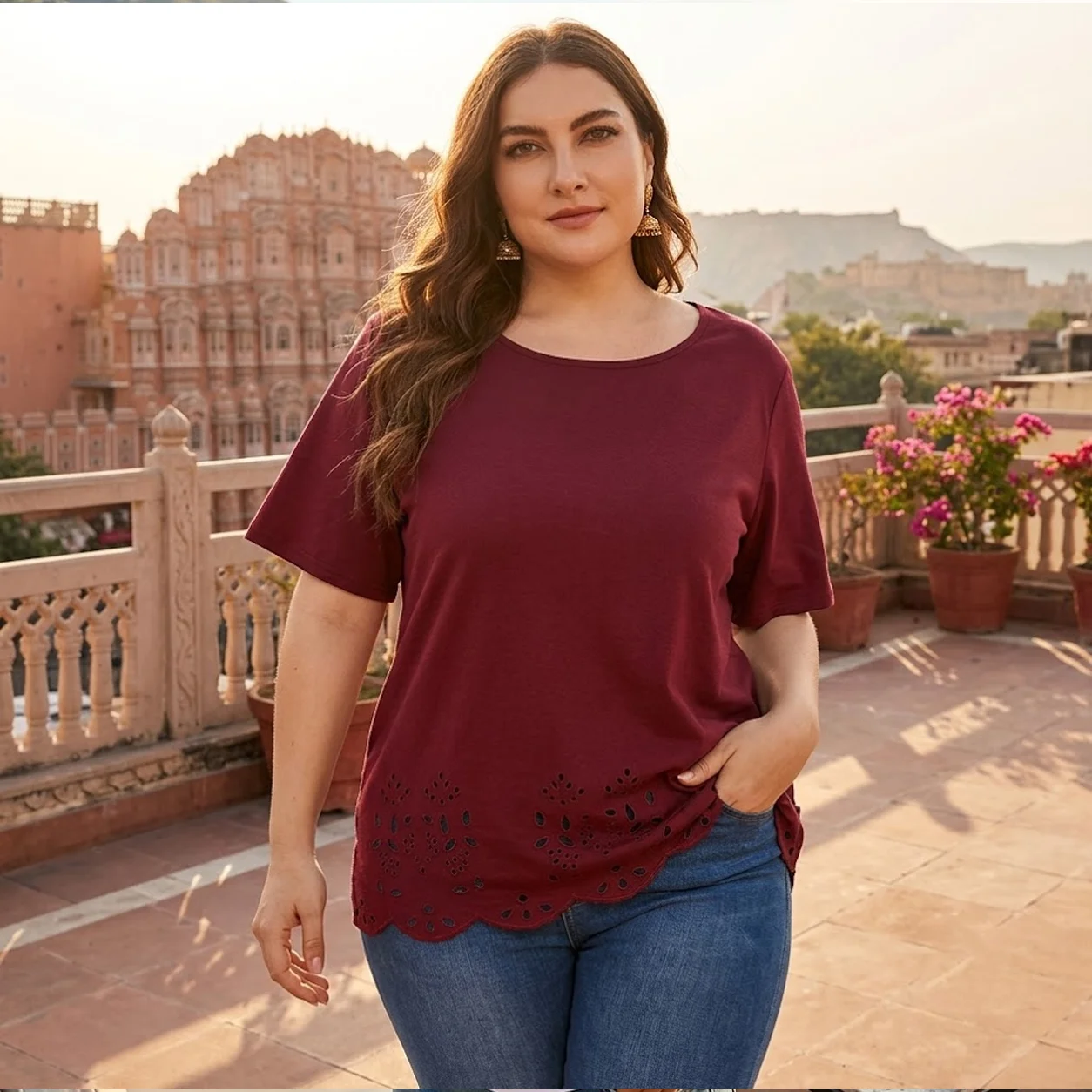 Women’s V-Neck Casual T-Shirt - Image 1