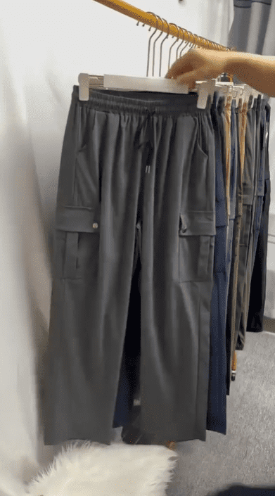 Women’s High-Waist Wide-Leg Workwear Trousers - Image 3