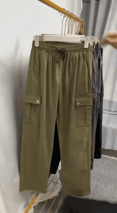 Women’s High-Waist Wide-Leg Workwear Trousers - Image 11