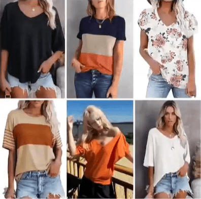 Women’s V-Neck Casual T-Shirt - Image 3
