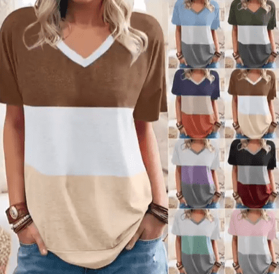 Women’s V-Neck Casual T-Shirt - Image 6