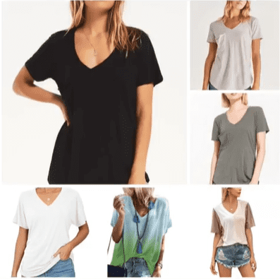 Women’s V-Neck Casual T-Shirt - Image 8