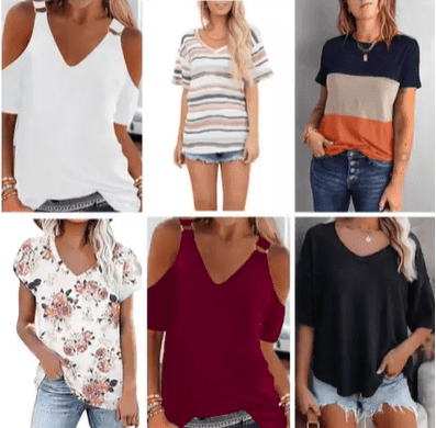 Women’s V-Neck Casual T-Shirt - Image 16