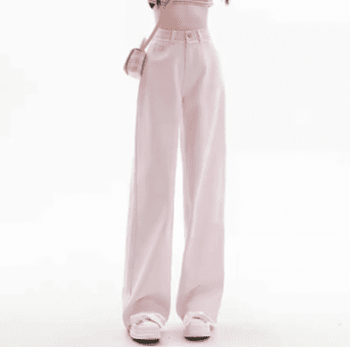 High Waist Wide Leg Denim Jeans For Women - Image 7