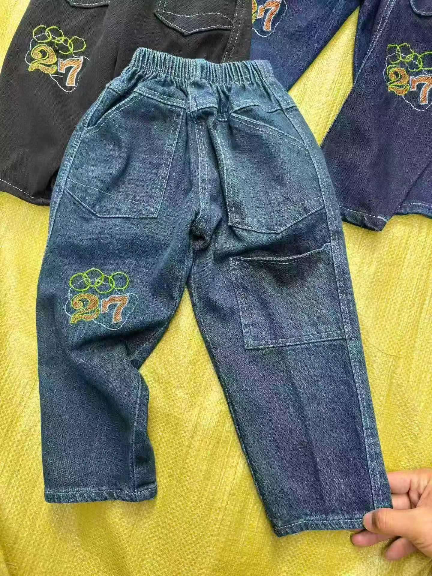Kids Vintage Blue Denim Harem Jeans