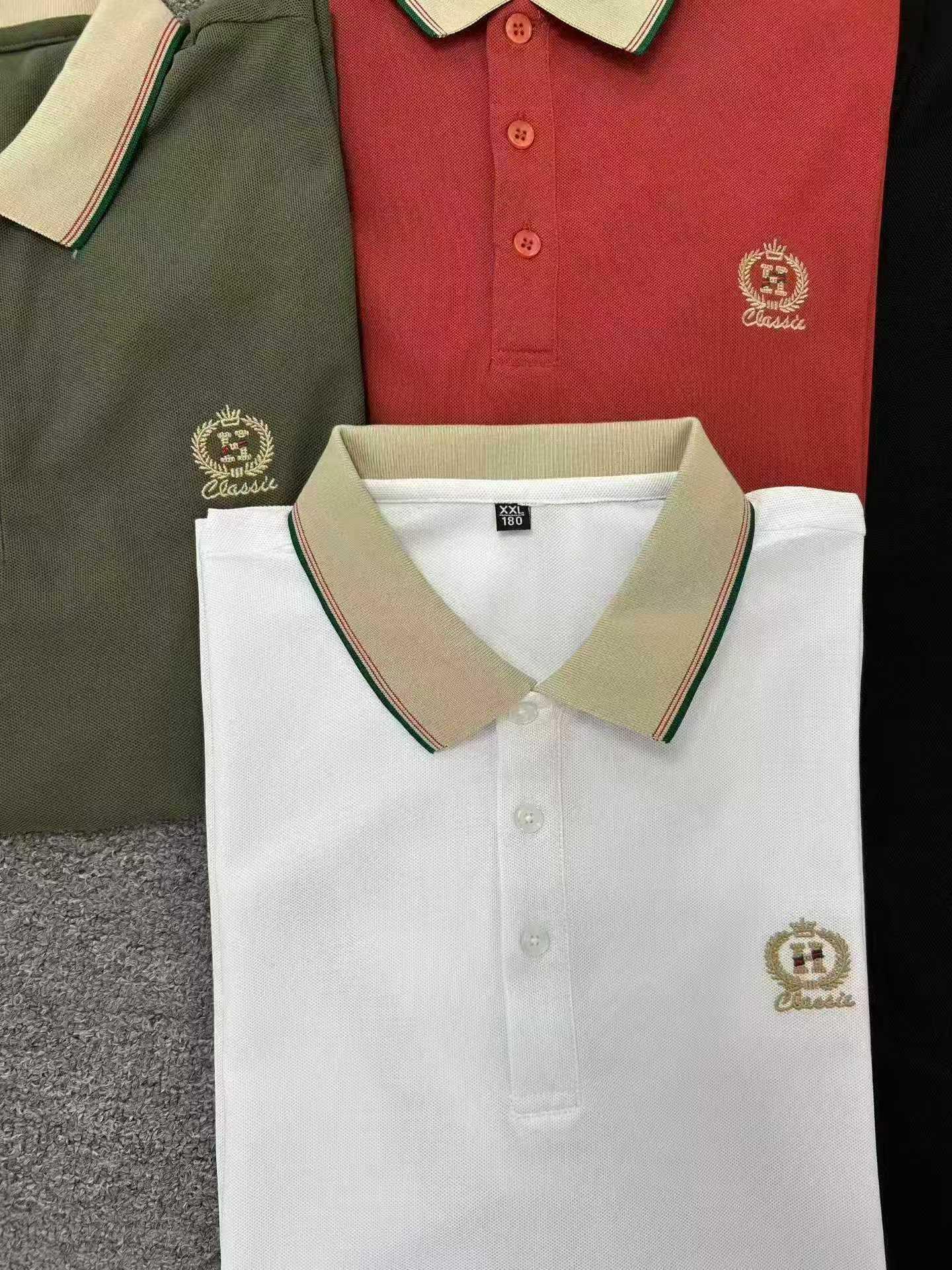 Men’s Contrast Collar Embroidered Polo Shirt - Image 7