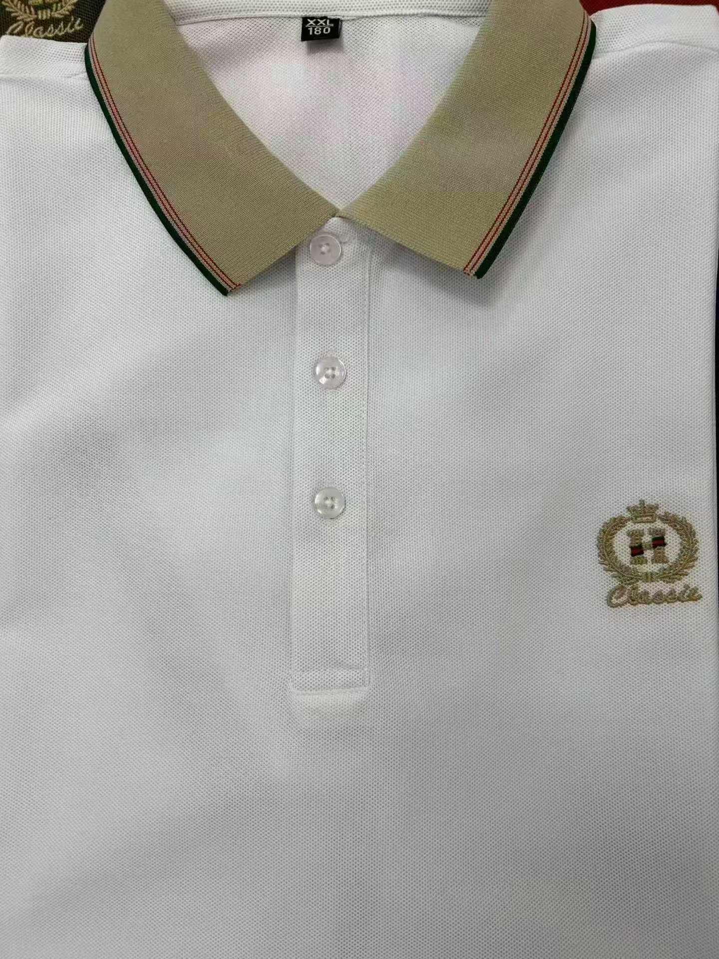 Men’s Contrast Collar Embroidered Polo Shirt - Image 10